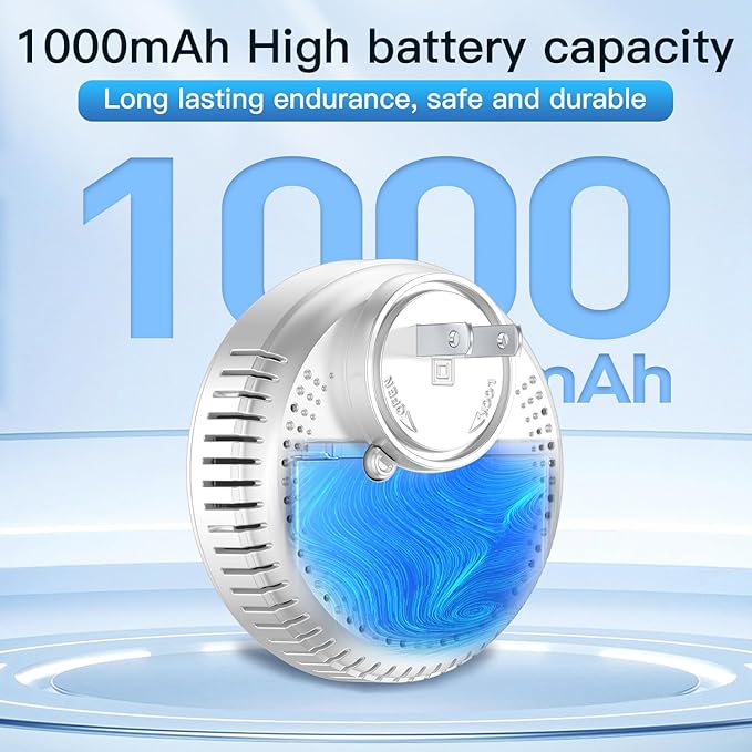 4-in-1 Plug in Smoke & Carbon Monoxide Detectors Combo Built-in 1000mAh Backup - Image 2
