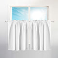 Barossa Design Waffle Weave Half Window Tier Curtains: Small Bathroom Window by BarossaDesign