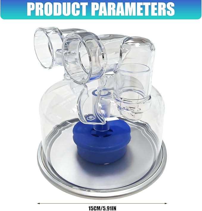 Multipurpose Humidifier Reservoir, Safe Construction, Fit Respiratory Devices - Image 9