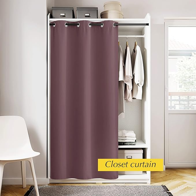 NICETOWN Heat Blocking Blackout Thermal Insulated Door Curtain, Privacy Room - Image 3