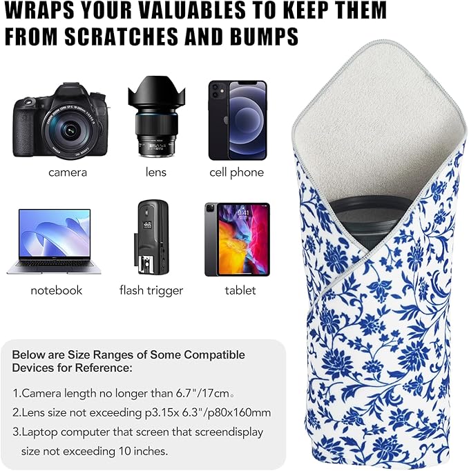 11.8 in Camera Wrap with Pouch, Lens Protective Wrap, Anti-scratch Anti-dust - Image 3