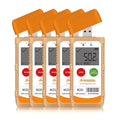 Frigga M2D 5 Pack Multi-Use Temperature Data Logger USB Digital Temperature by Frigga