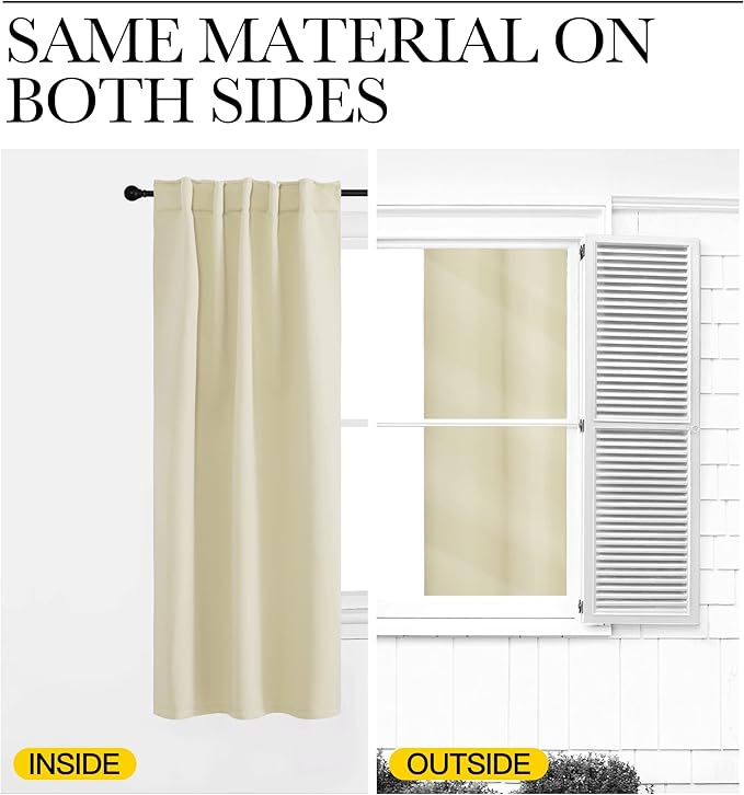 NICETOWN Extra Long and Wide Room Darkening Curtains - Image 6