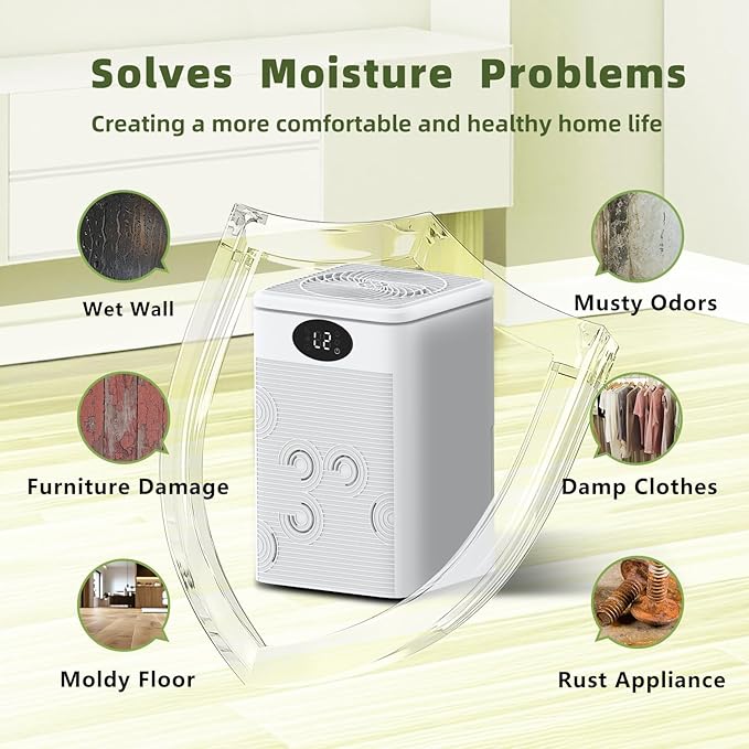 MTOX® Dehumidifier, 75oz Small Quiet Dehumidifiers - Image 8