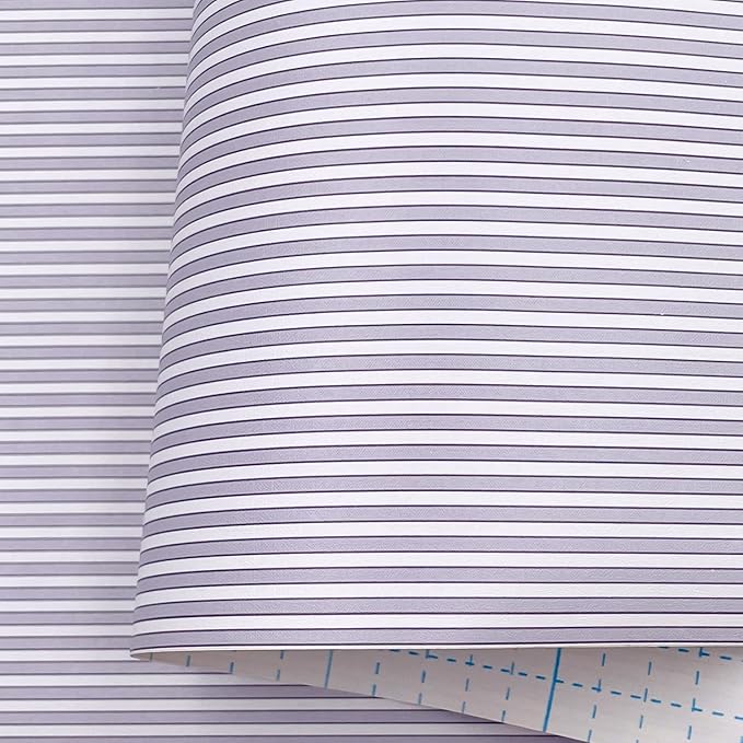 Yifely Blue White Stripes Shelf Liner Drawer Units Decor Sticker Self-Adhesive - Image 7