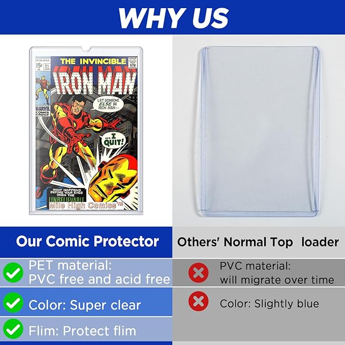 Comic Book Bags, Comic Book Top Loaders Fits Current - Image 2