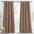 NICETOWN Cappuccino Blackout Curtain 118 inch Long, W55 x L118, 1 Panel by NICETOWN