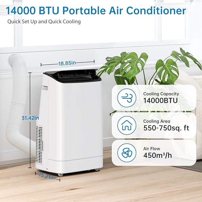 GarveeLife 14, 000 BTU Portable Air Conditioner - Image 2