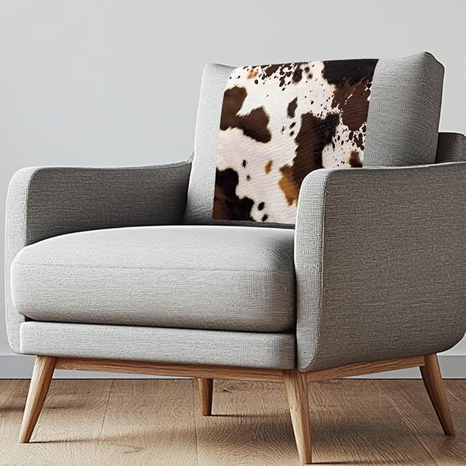 Cowhide Print Slipcovers for Couches and Sofas Headrest Recliner Protector by Unknown