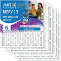 AIRX FILTERS WICKED CLEAN AIR. 24x24x1 Air Filter MERV 13 Electrostatic Pleated by AIRXFILTERSWICKEDCLEANAIR