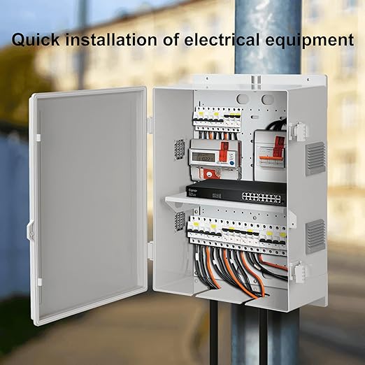 Outdoor Electrical Junction Box, ABS Water Resistant Enclosure - Image 3