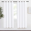 NICETOWN Room Darkening Window Treatment Curtain, Pure White, Single Panel by NICETOWN