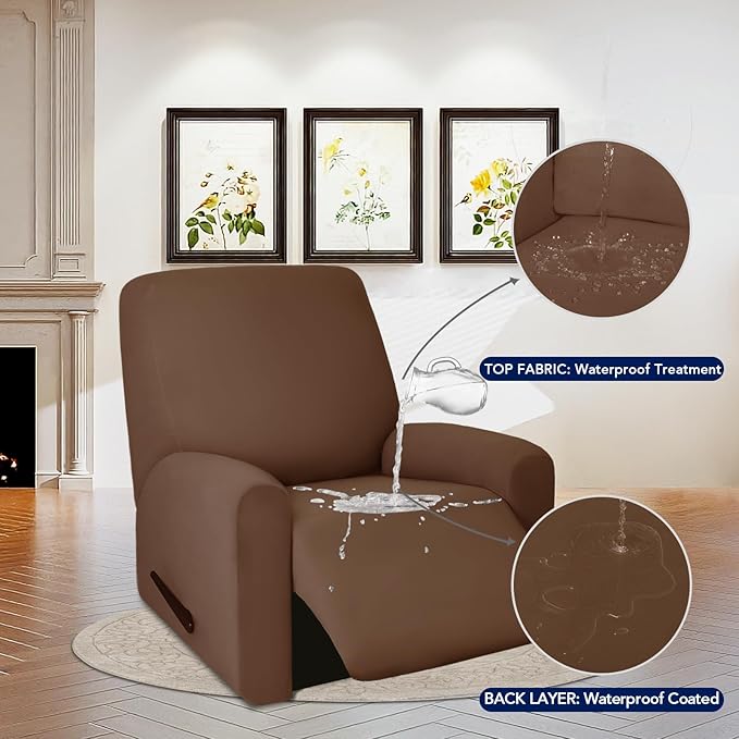 PureFit 100% Dual Waterproof Recliner Cover, Waterproof Couch Cover - Image 3