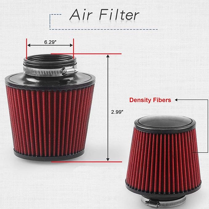 Sporacingrts Cold Air Intake Pipe, 76mm 3 Inch Universal Performance Car Cold - Image 3