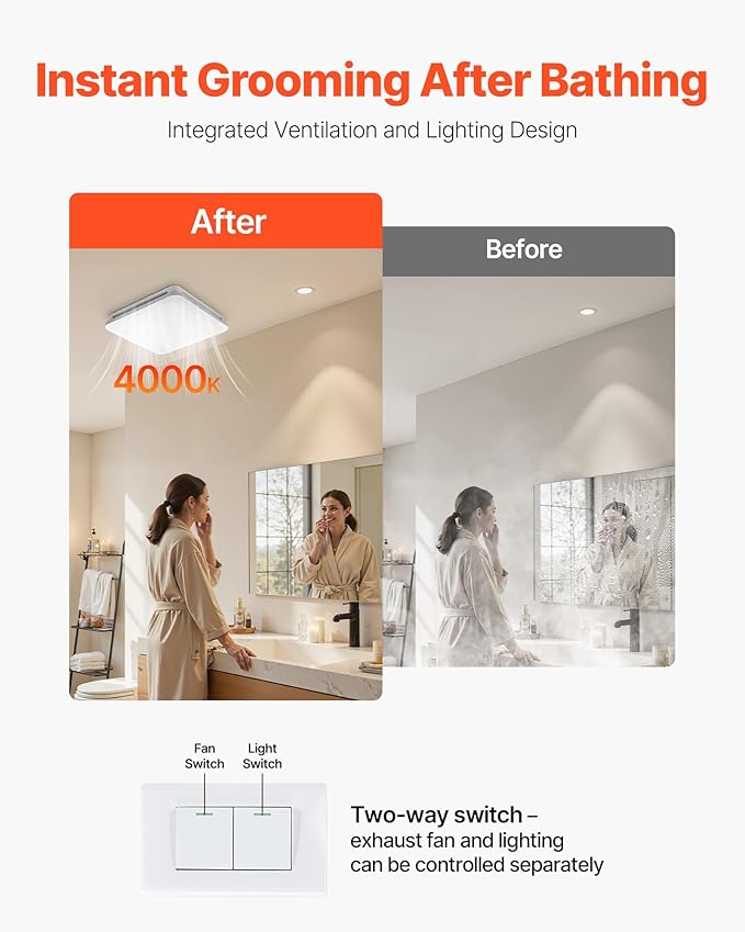 VEVOR Bathroom Exhaust Fan - Image 5
