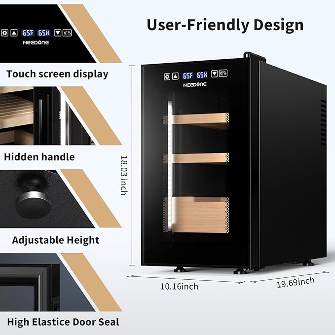 NEEDONE Electric Cigar Humidor 23L Pro 1S, Cooling Quiet Smart Control - Image 8