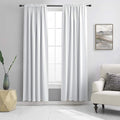 DONREN Greyish White Window Curtain Panels by DONREN