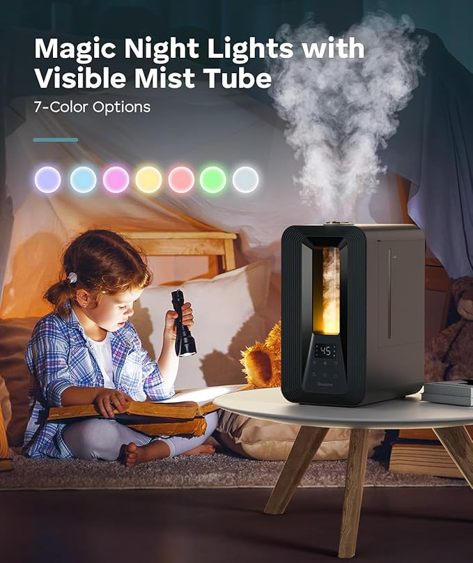 BREEZOME 6L Humidifiers for Bedroom, Cool Mist Top Fill Humidifier - Image 8
