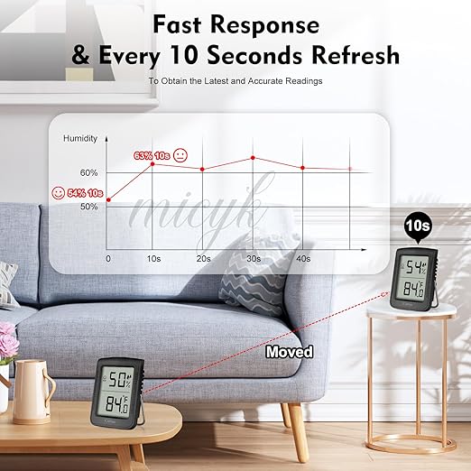 Digital Hygrometer Indoor Thermometer Humidity Meter Room Thermometer - Image 4