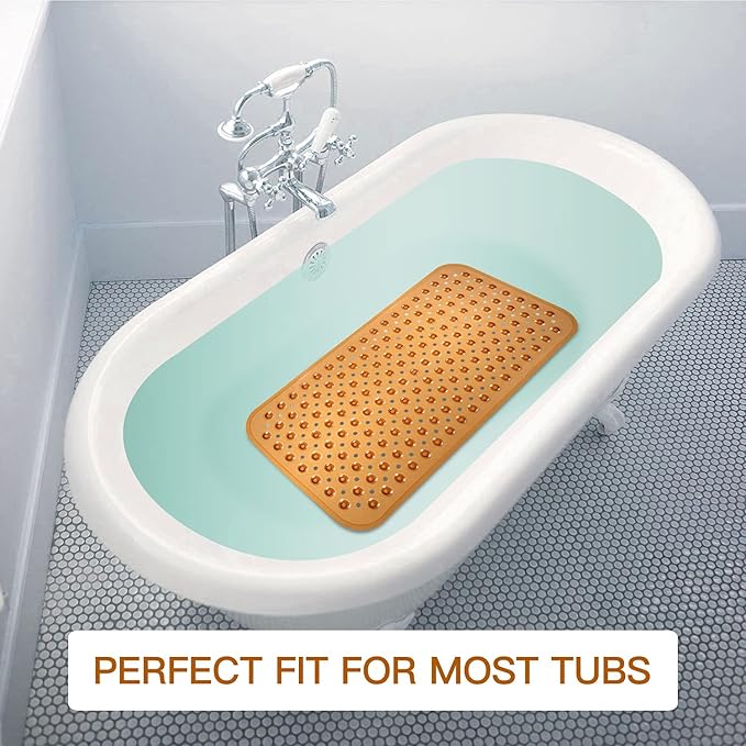 YINENN Bath Tub Shower Stall Mats 31x15.5 Inch Non-Slip and Latex Free - Image 7