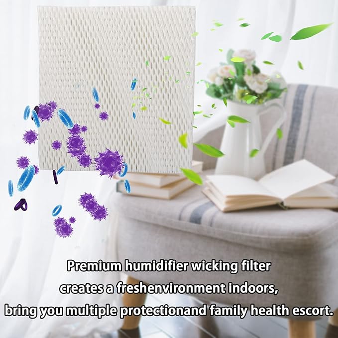 HIFROM 2Pack Replacement Humidifier Wick Filters Water Panel Filter Compatible - Image 5