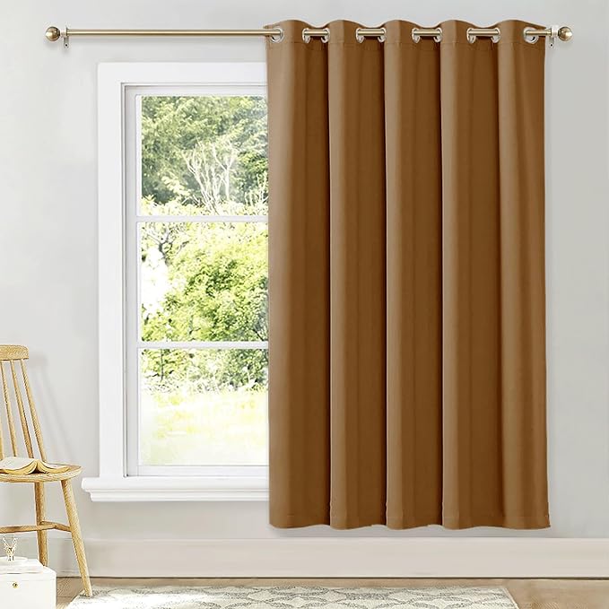 NICETOWN Blackout Wide Blinds for Sliding Door, W70 x L72, 1 Panel, Insulated by NICETOWN