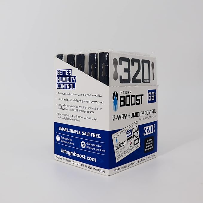 Integra Boost 69% RH, 2 Way Humidity Control Packs – 320g Size by IntegraSpecialtyProducts