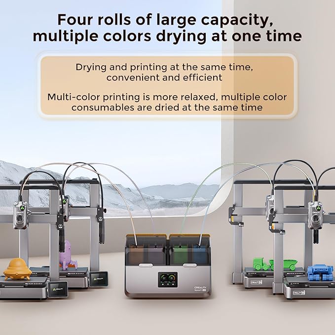 Creality Space Pi X4 Filament Dryer, 4 Spools 3D Printer Filament Dryer Box - Image 3