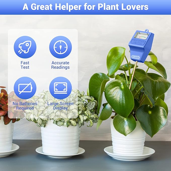 Soil Moisture Meter Tester for Plants, Hygrometer Moisture Sensor for - Image 2