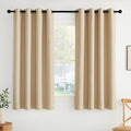 NICETOWN Room Darkening Draperies Curtains Panels, 2 Panels Biscotti Beige W52 by NICETOWN