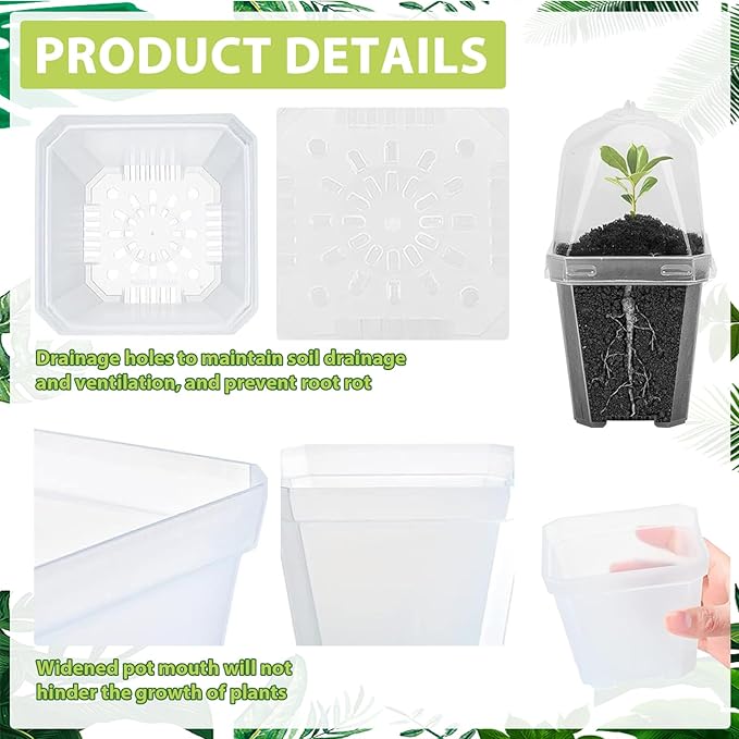Hyuetrsa 30 Sets Plant Nursery Pots - Image 3