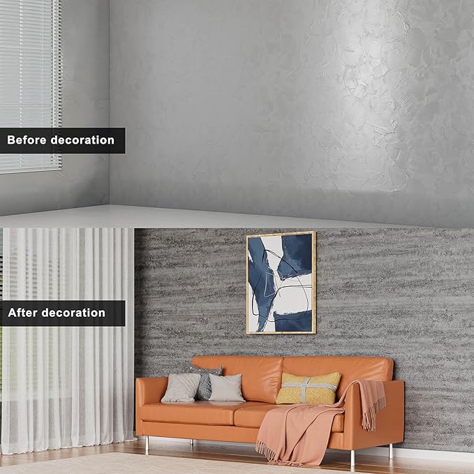 3D Wall Panels Peel and Stick – 23.82"x110" PVC Faux Texture, Self Adhesive - Image 2