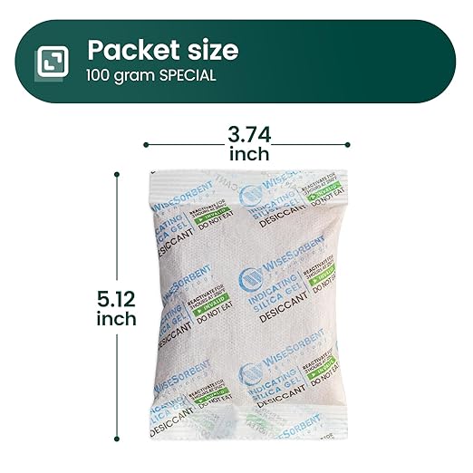 3Pcs 100g Rechargeable Desiccant Packs, Indicating Silica Gel Packets, Moisture - Image 4