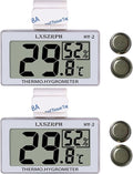 Reptile Hygrometer Thermometer, Digital Amphibian Hygrometer Thermometer by GXSTWU
