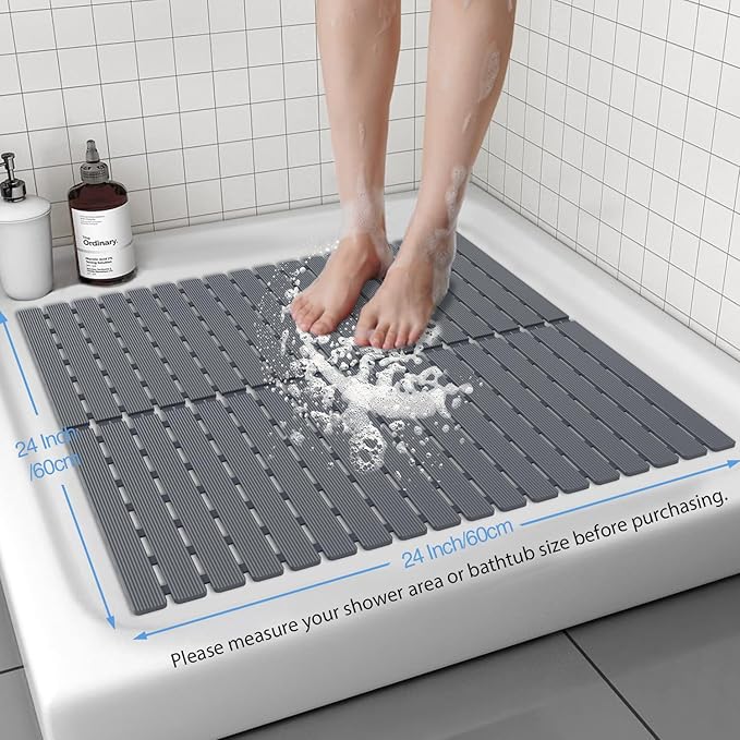 ​Shower Mat Non-Slip Bath Mat for Tub and Shower Stall, 200+ Suction Cups - Image 4