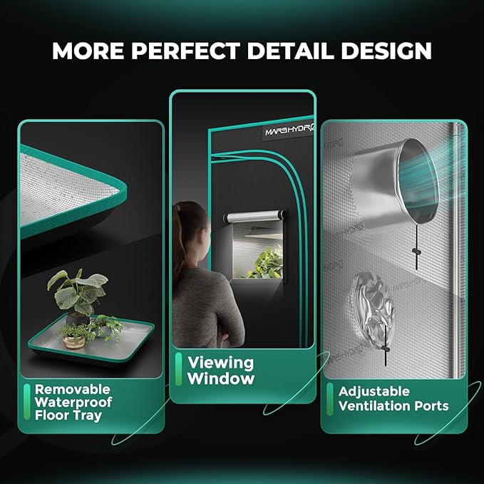 MARS HYDRO 2x2x4 Advanced Grow Tent, - Image 7