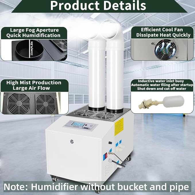 Automatic Ultrasonic Industrial Agricultural Humidifer 21000ml/h Highest Cool - Image 2