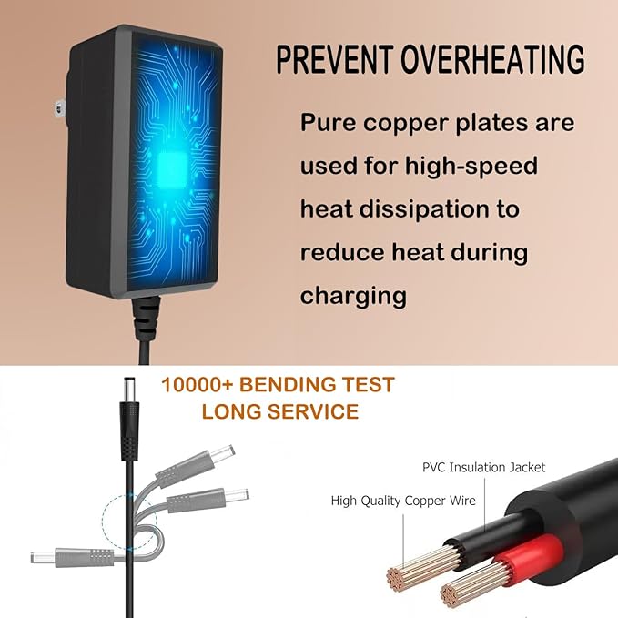 12V Adapter for Clorox 11010 11011 Air Purifier Home HEPA Filter Cleaner | Room - Image 5