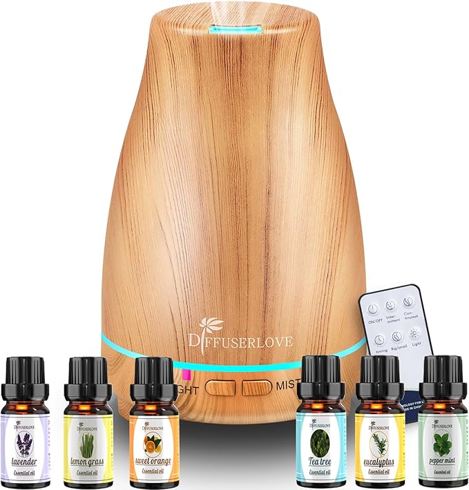 Diffuserlove Essential Oil Diffuser 200ML Aroma Diffuser Mist Humidifiers by Diffuserlove
