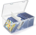 Trading Card Storage Box with 2 Dividers, Toploads Storage Box Plastic Baseball by Unknown