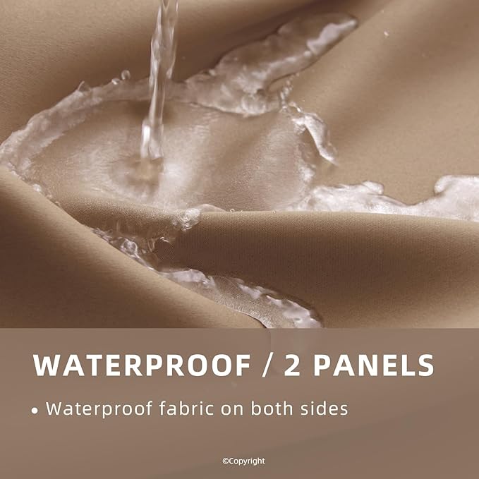 Waterproof Outdoor Curtain W84 x L120 - Image 2