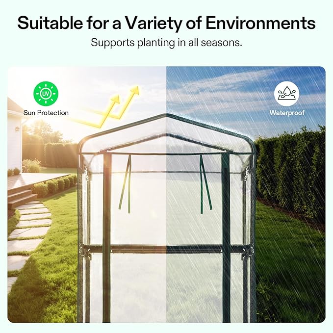 VIVOSUN Mini 4-Tier Greenhouse - Image 4