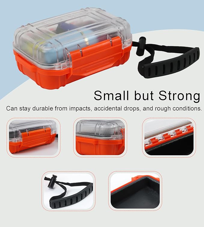 Small Waterproof Box Mini Dry Box Waterproof Container Watertight Storage Case - Image 6