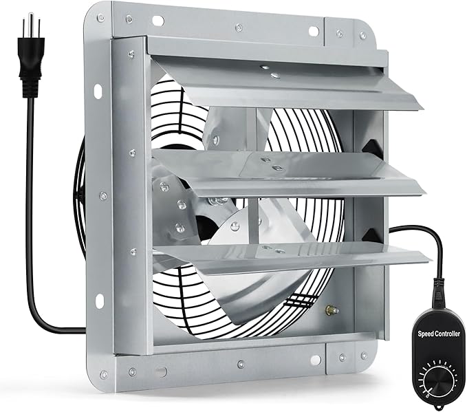 10 Inch Shutter Exhaust Fan by Hipoilk