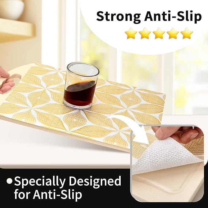 Shelf Liners for Kitchen Cabinets 12in x 30FT, Non Adhesive Cabinet Liner - Image 2