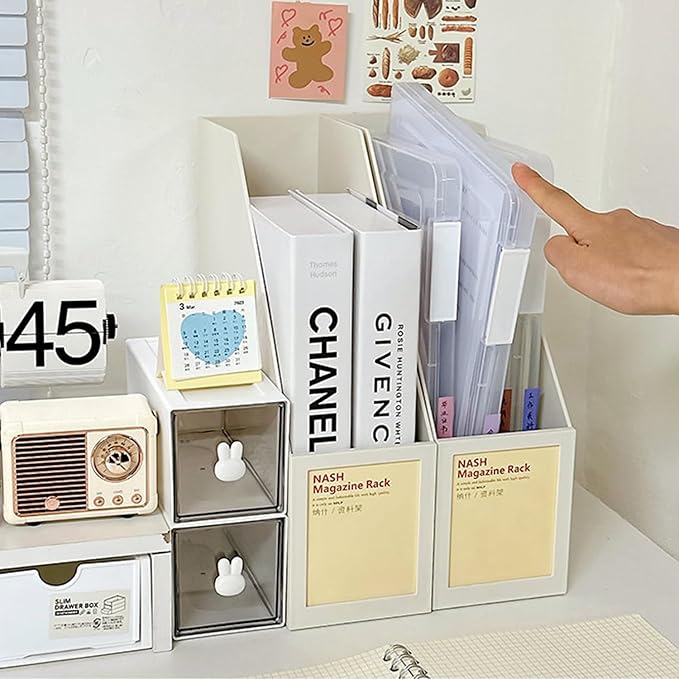 6 Pcs Clear A4 File Portable Project Case, Plastic Storage Box - Image 7