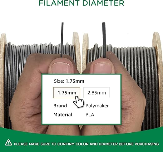 Polymaker Draft PLA 1.75mm 3D Printer Filament, Neatly Wound Cardboard Spool - Image 9