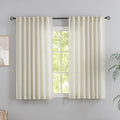 DONREN Natural Linen Textured Curtains by DONREN