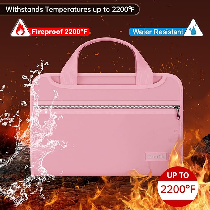 Tamfile Fireproof Accordion File Organizer - Image 2