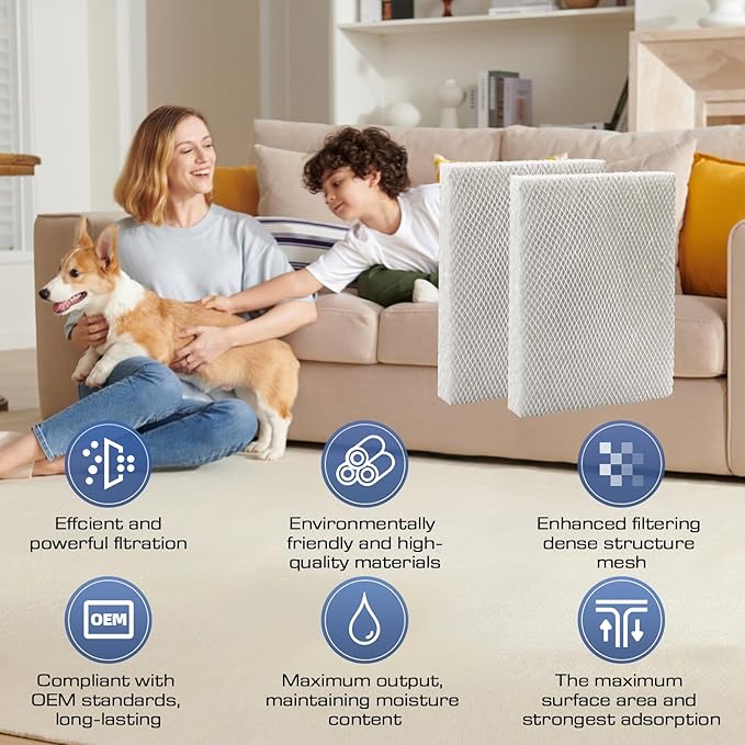 4 Pack 35 Water Panel Humidifier Filter Replacement 10" x 13" - Image 8